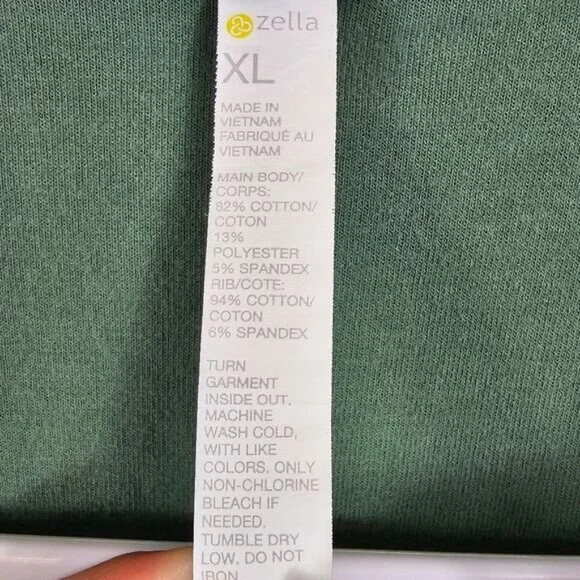 Zella Zip Up Hoodie In Forest Green - XL - Picture 2 of 6